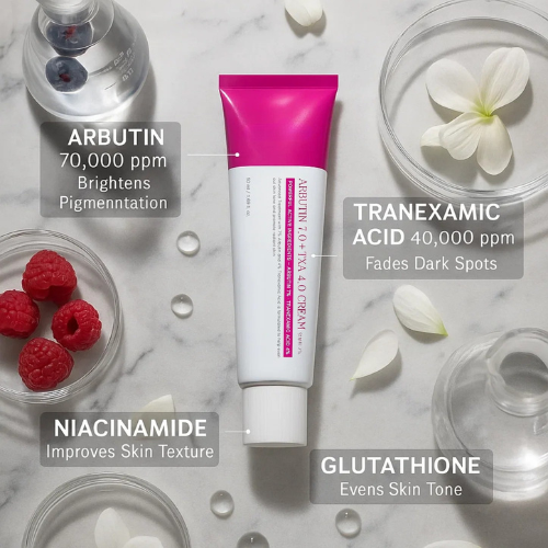 Arbutin 7% + Tranexamic Acid 4% Cream