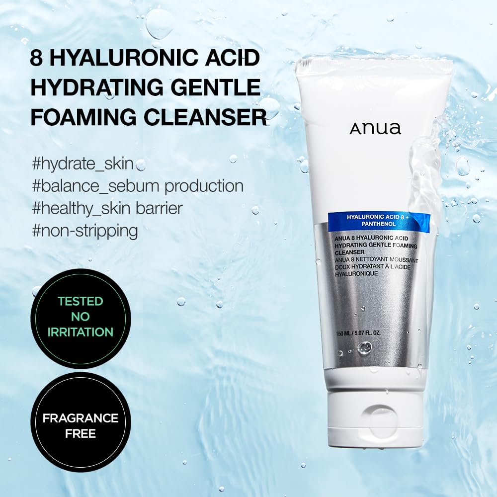 Anua | 8 Hyaluronic Acid Hydrating Gentle Foaming Cleanser