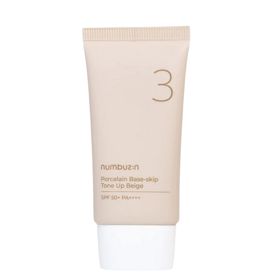 Numbuzin | No.3 Porcelain Base-skip Tone Up Beige SPF50+ PA++++